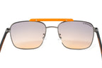 Converse Men's Sunglasses Square Flat Top Matte Grey and Orange