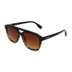 Converse Unisex Sunglasses Square Flat Top Black and Tortoise