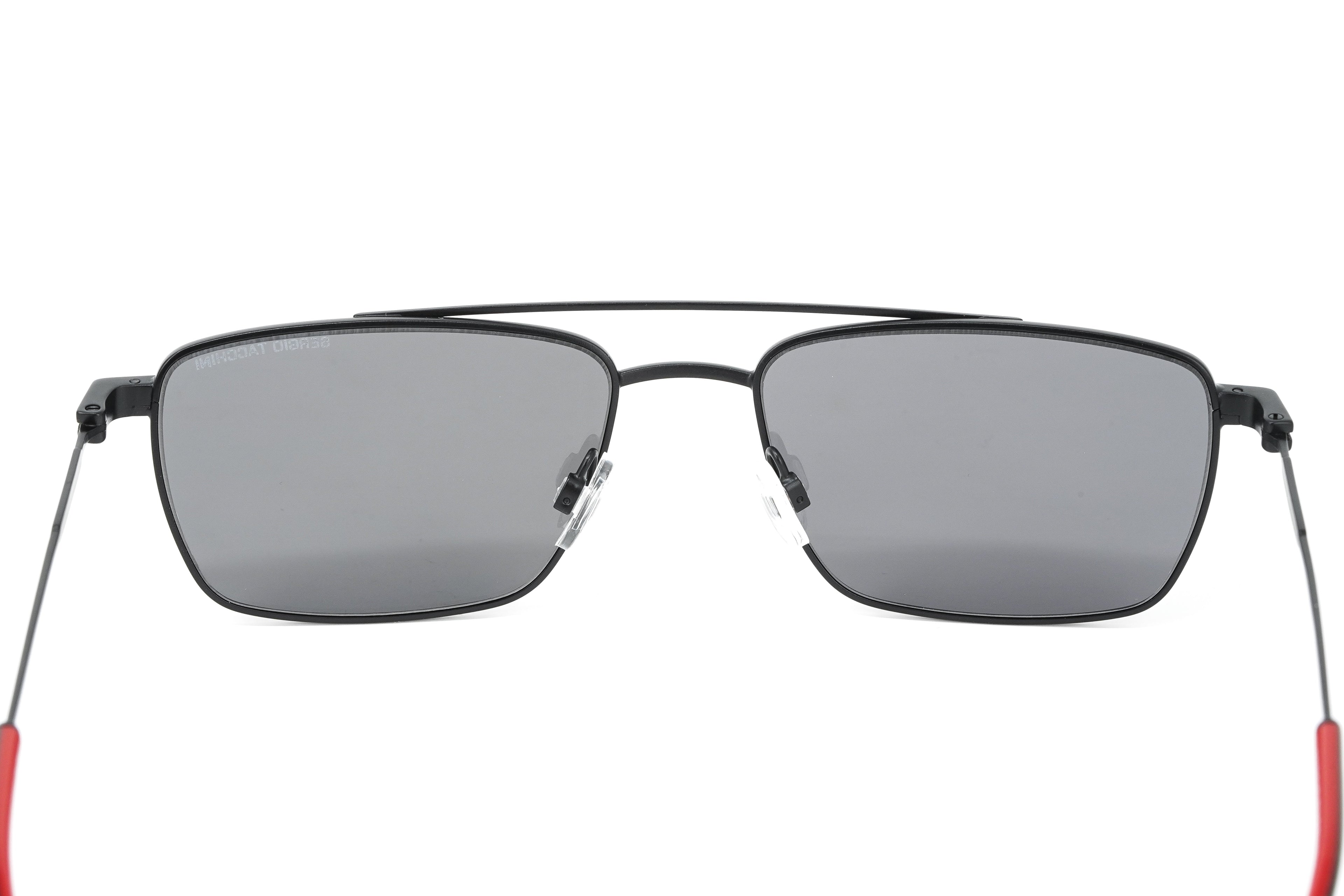 Sergio Tacchini Men's Rectangular Black Metal