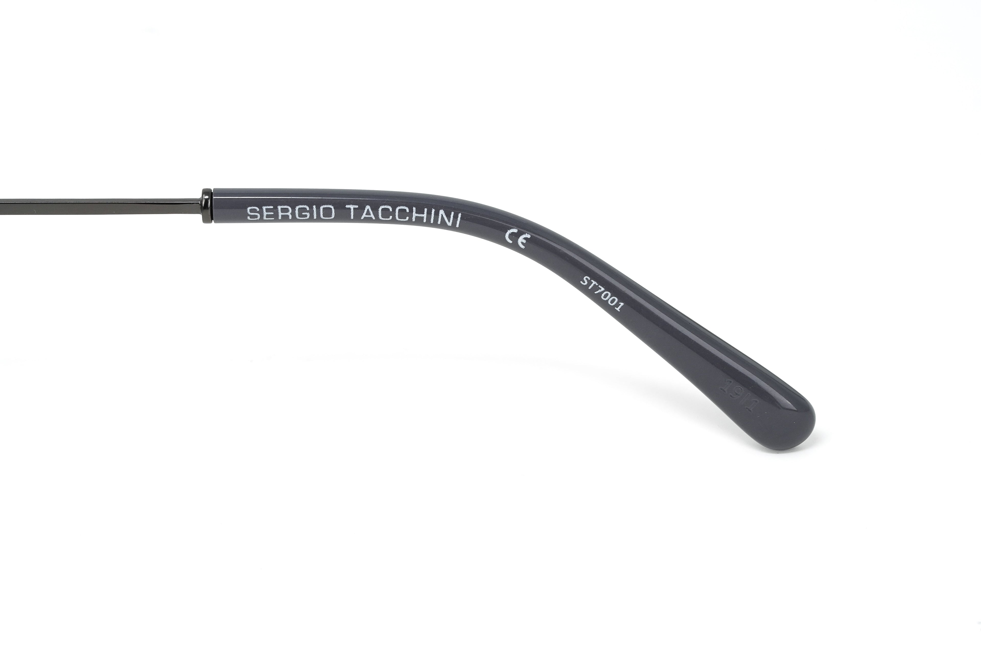 Sergio Tacchini Men's Rectangular Gunmetal Grey