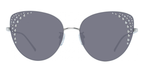 Furla Women's Sunglasses Rimless Cat Eye Silver/Grey
