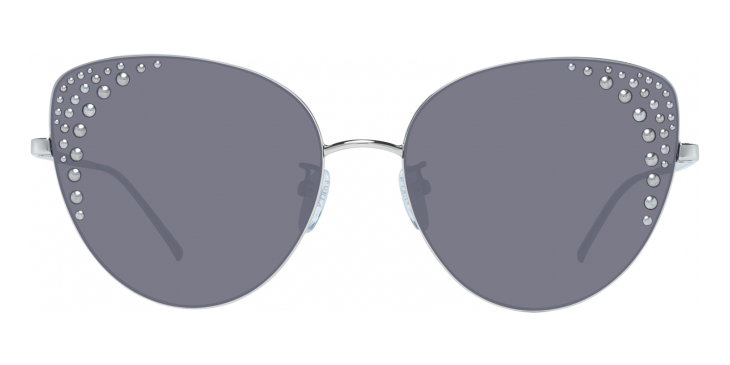 Furla Women's Sunglasses Rimless Cat Eye Silver/Grey