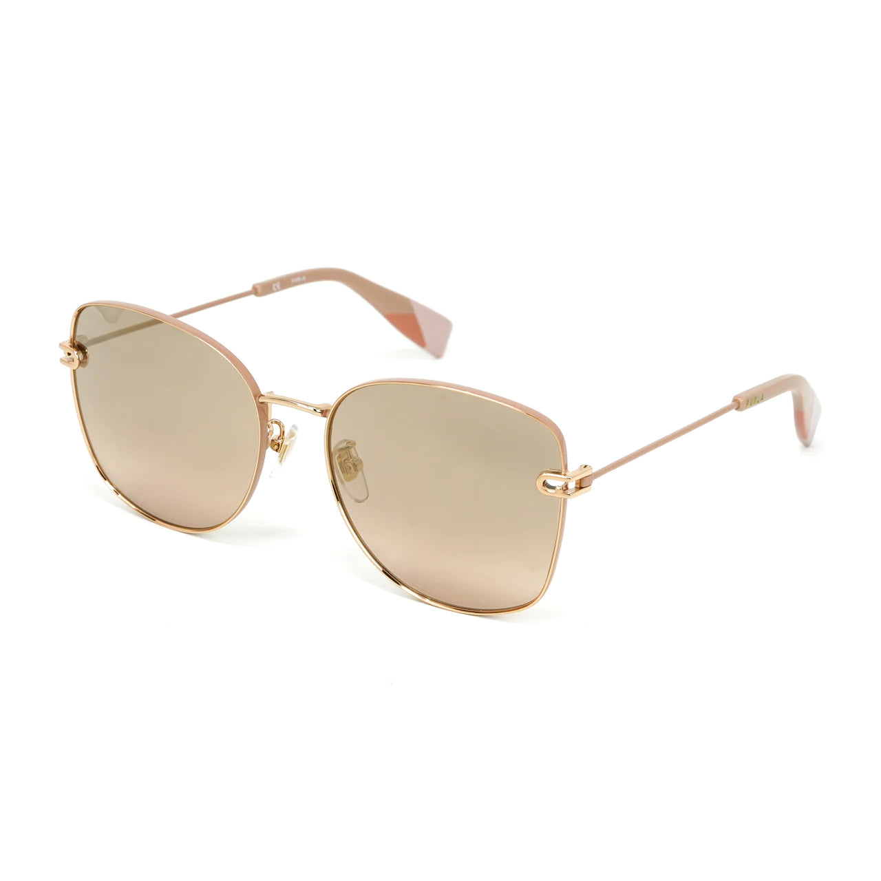 Furla Women's Butterfly SunglassesGold/Brown