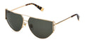 Furla Women's Sunglasses Half-Moon Pilot Gold