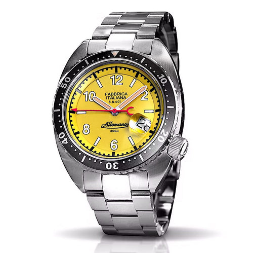 Allemano 1973 Shark Men's Yellow Watch