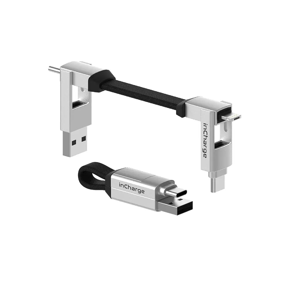 inCharge® 6 - 15W, 6in1 keyring cable