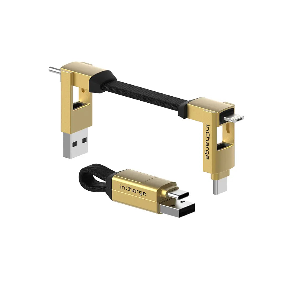 inCharge® 6 - 15W, 6in1 keyring cable