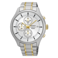 Seiko Chronograph Men's White Watch