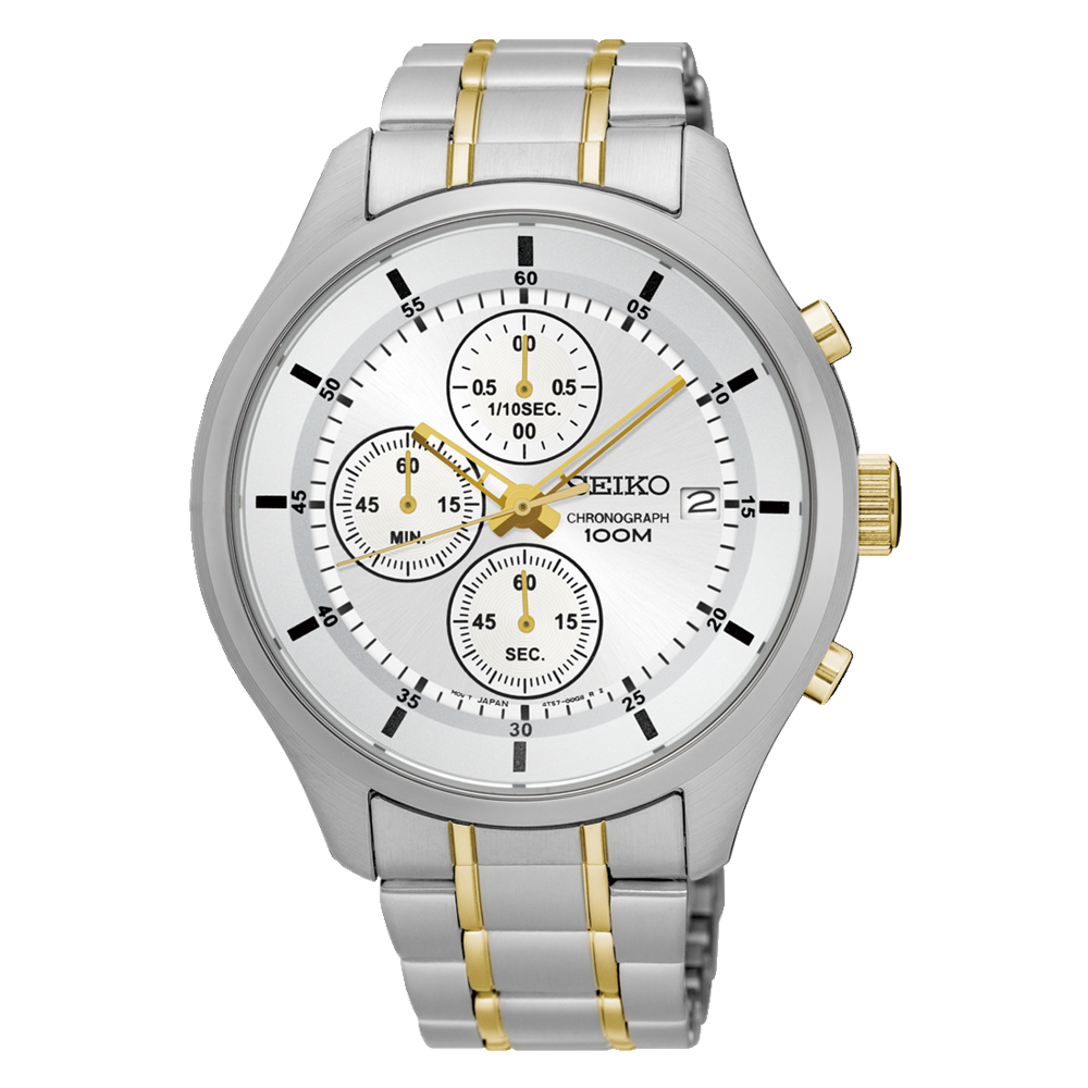 Seiko Chronograph Men's White Watch
