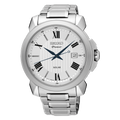 Seiko Premier Solar White Silver Men's Watch