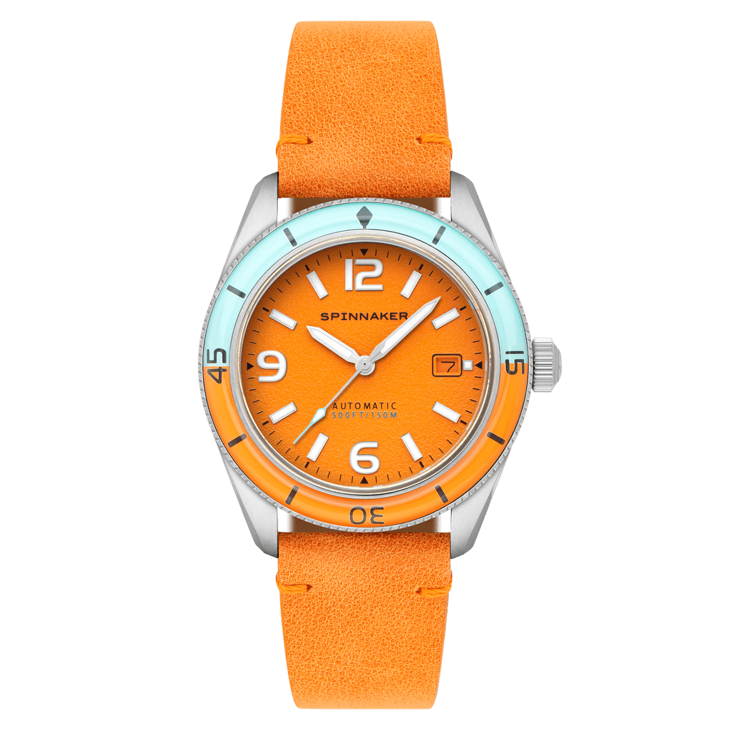 Spinnaker Fleuss Men's Orange Retro Automatic Watch