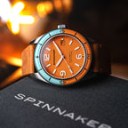 Spinnaker Fleuss Men's Orange Retro Automatic Watch