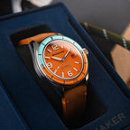 Spinnaker Fleuss Men's Orange Retro Automatic Watch