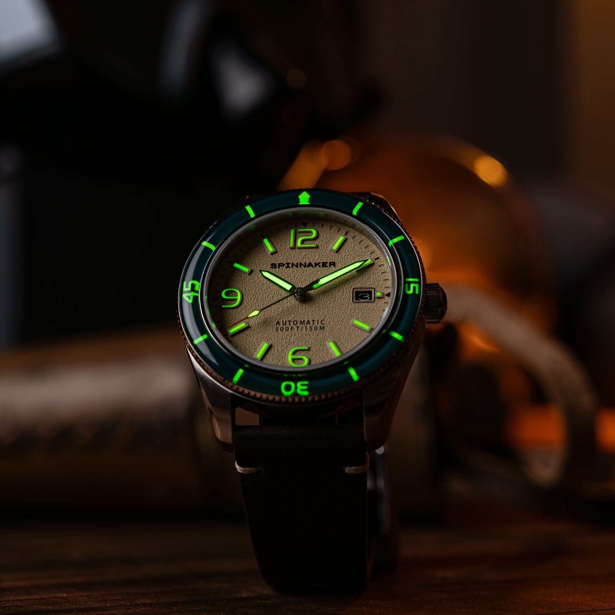 Spinnaker Fleuss Men's Cream Retro Automatic Watch