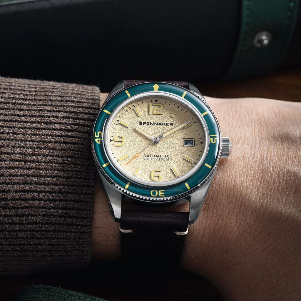 Spinnaker Fleuss Men's Cream Retro Automatic Watch