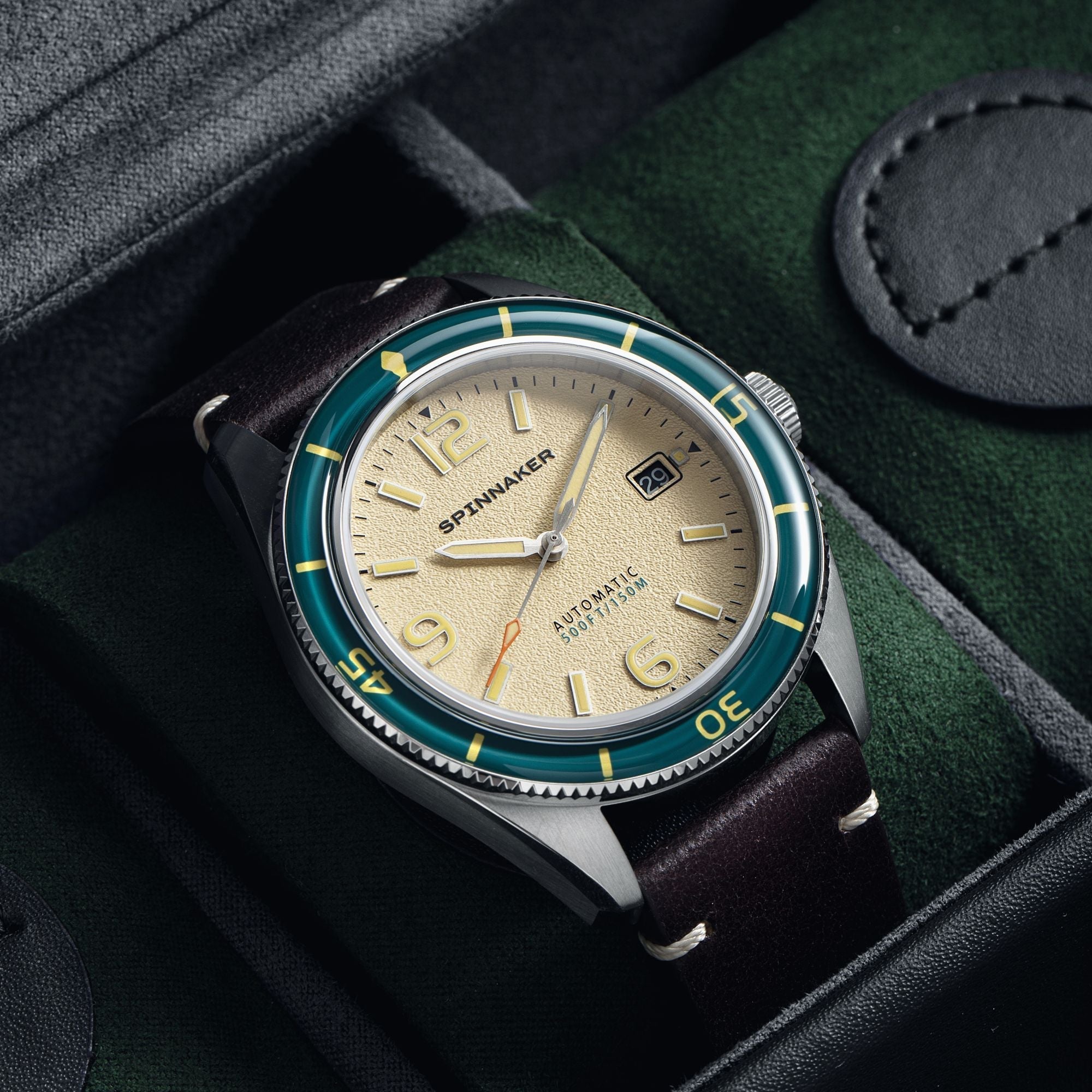 Spinnaker Fleuss Men's Cream Retro Automatic Watch