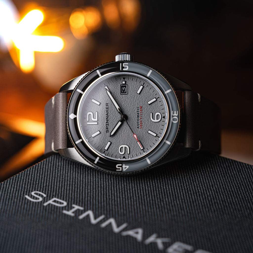 Spinnaker Fleuss Men's Grey Retro Automatic Watch