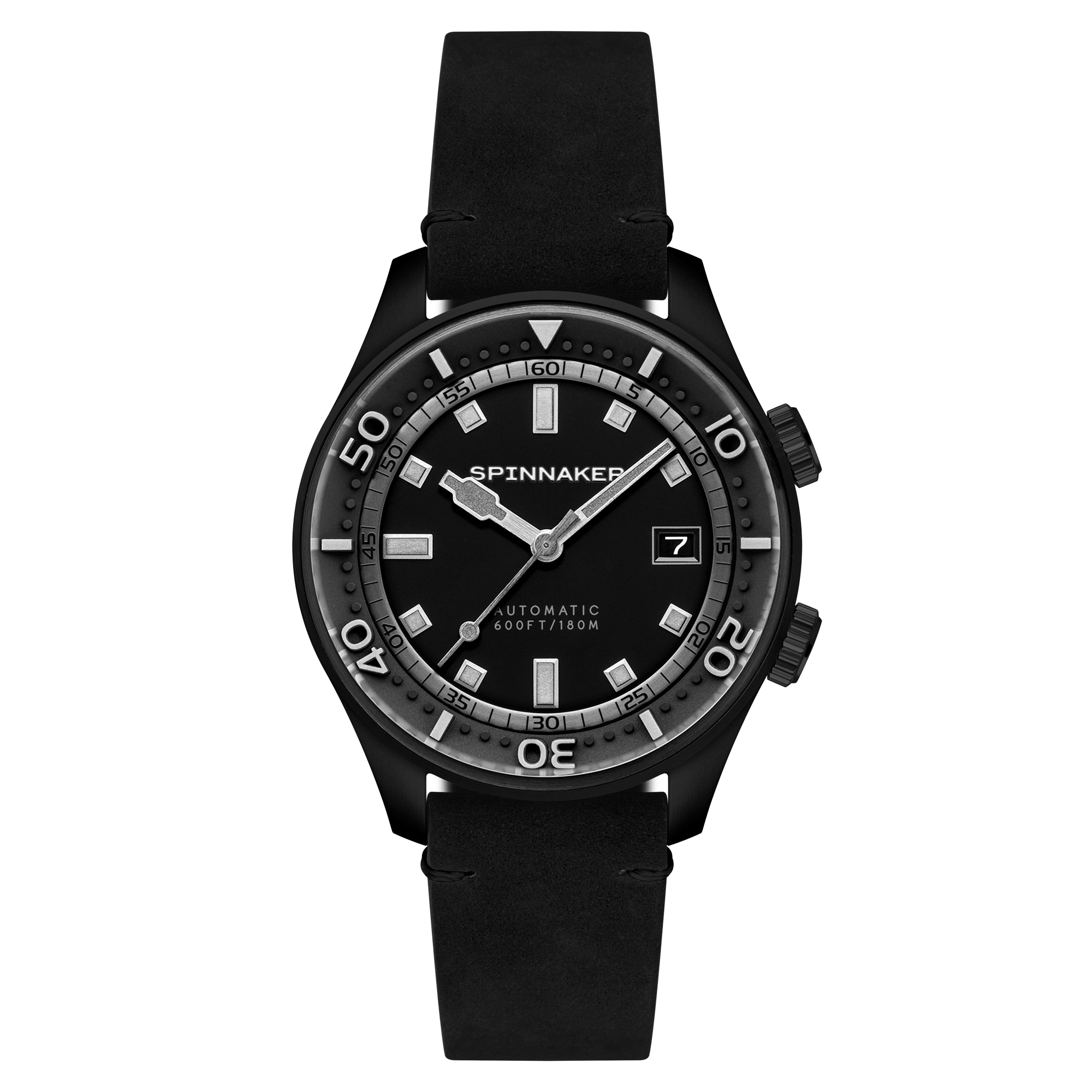 Spinnaker Bradner Men's Black Vintage Automatic Watch