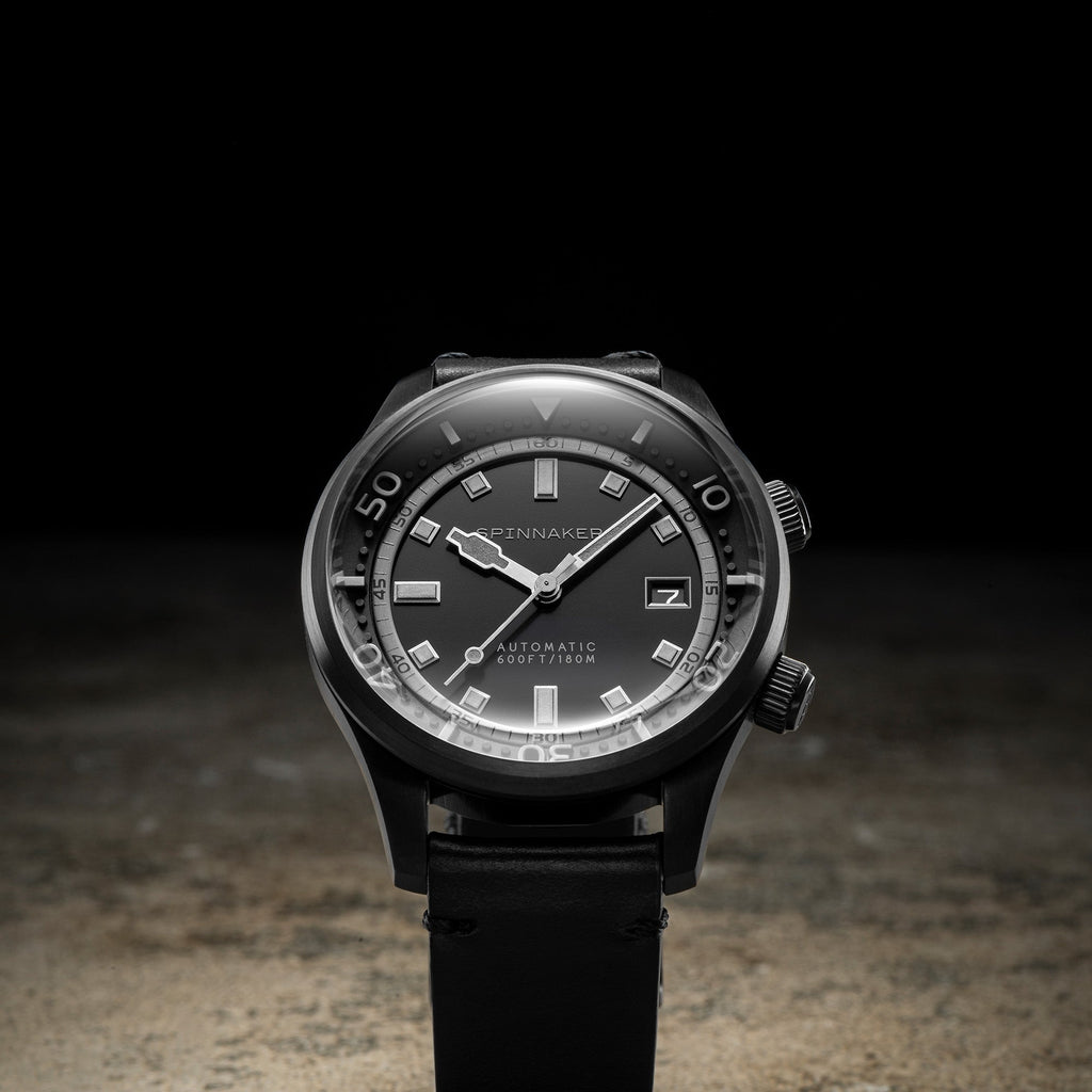 Spinnaker Bradner Men's Black Vintage Automatic Watch