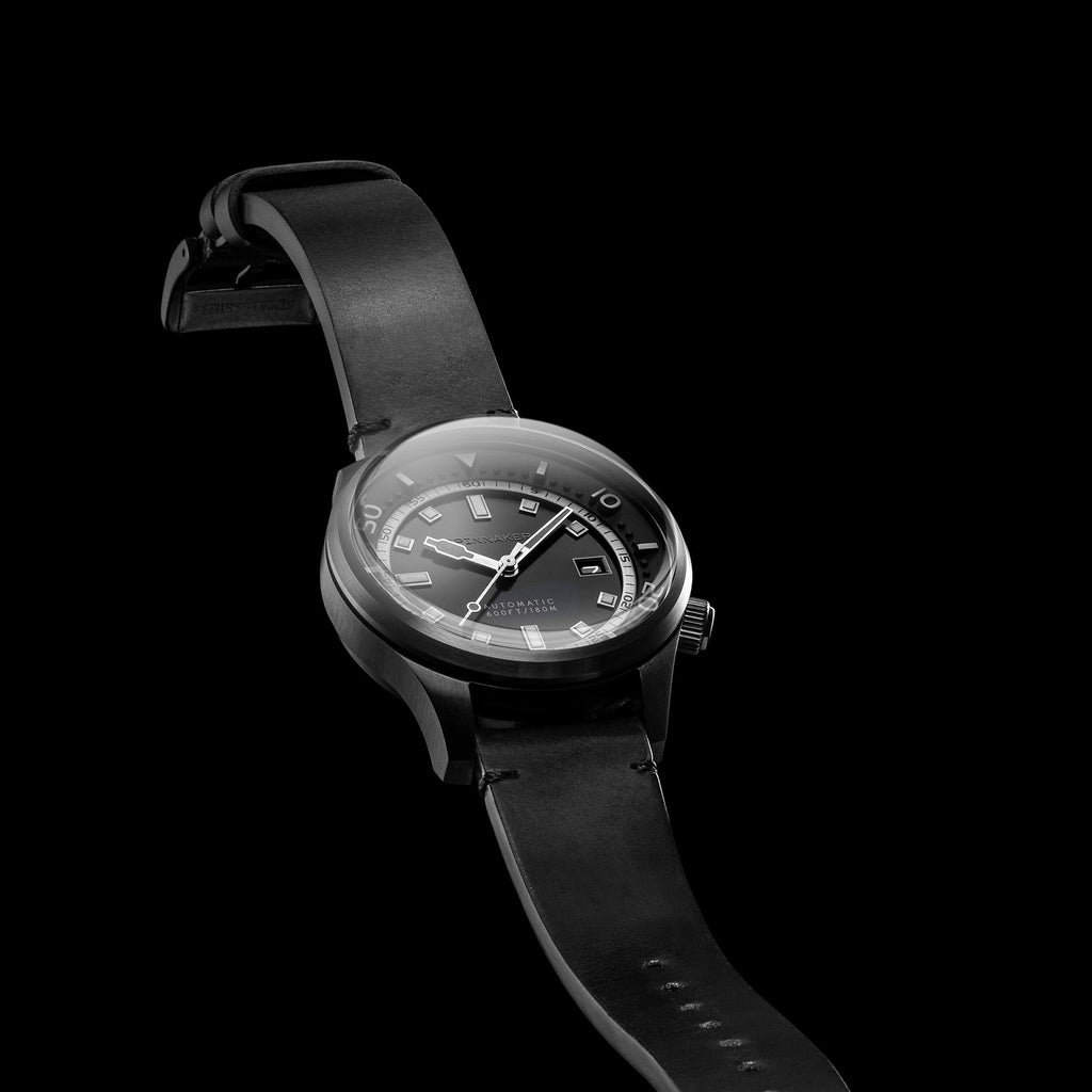 Spinnaker Bradner Men's Black Vintage Automatic Watch