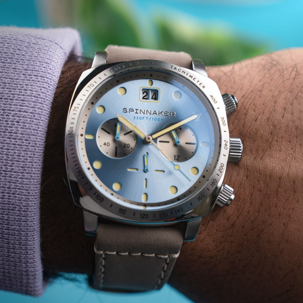 Spinnaker Hull Men's Blue Retro Chronograph Watch