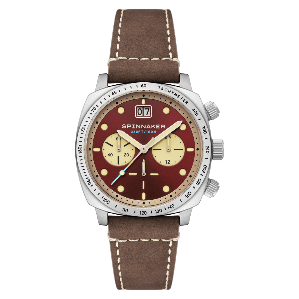 Spinnaker Hull Men's Red Retro Chronograph Watch