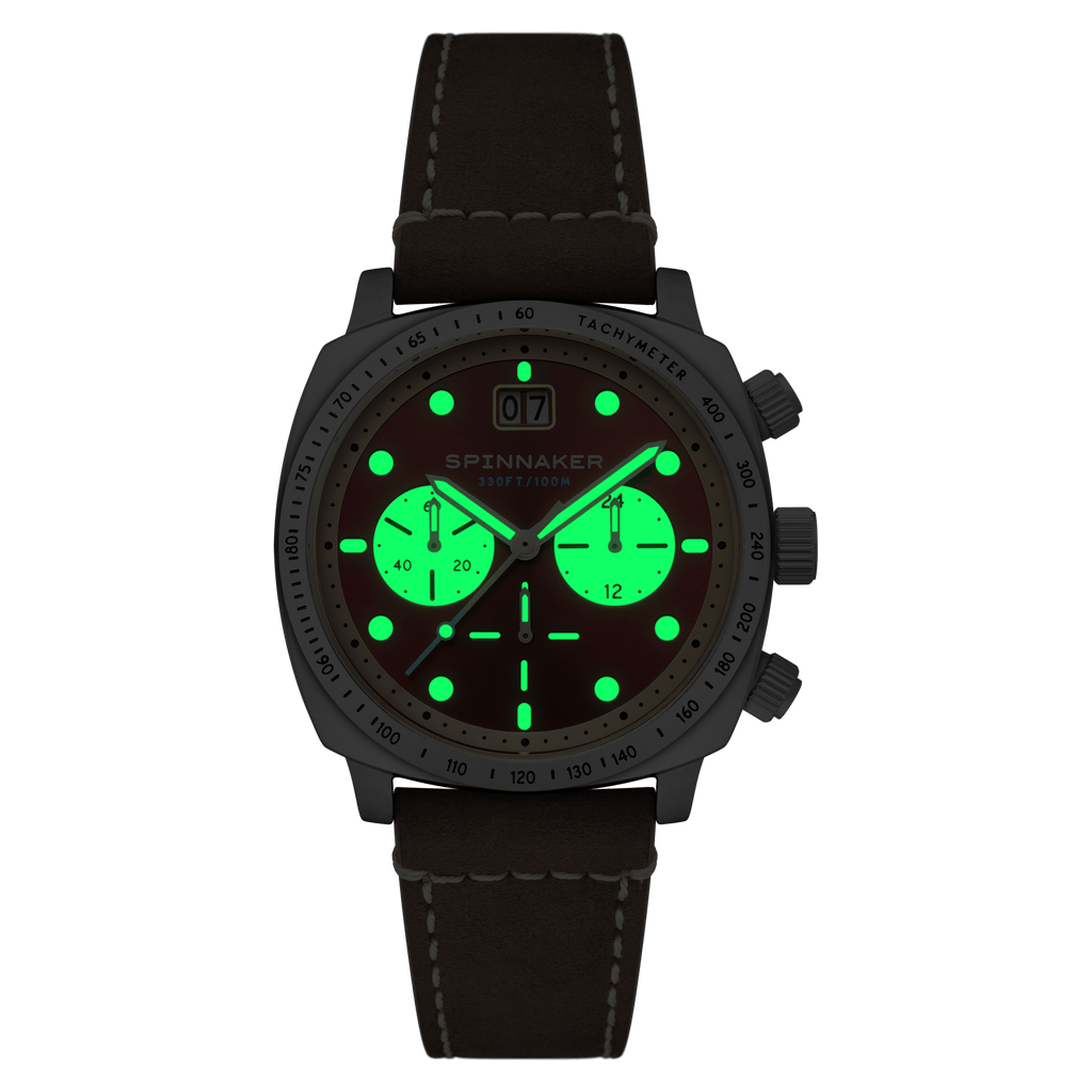 Spinnaker Hull Men's Red Retro Chronograph Watch