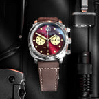Spinnaker Hull Men's Red Retro Chronograph Watch