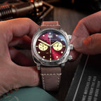 Spinnaker Hull Men's Red Retro Chronograph Watch