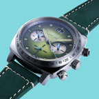 Spinnaker Hull Men's Green Retro Chronograph Watch