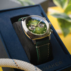 Spinnaker Hull Men's Green Retro Chronograph Watch