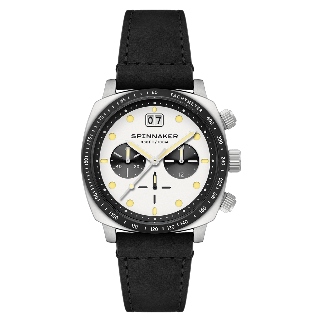 Spinnaker Hull Men's White Retro Chronograph Watch