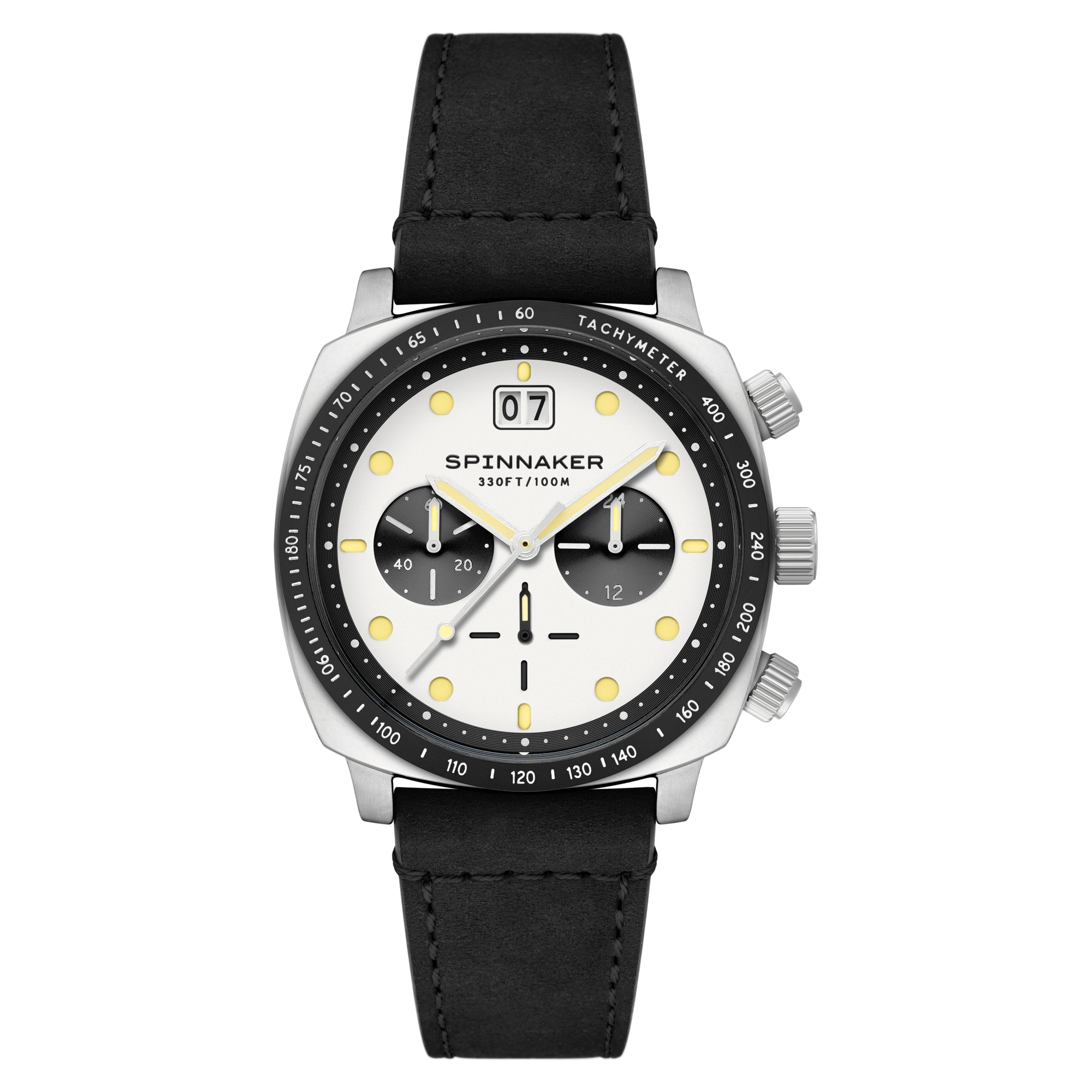Spinnaker Hull Men's White Retro Chronograph Watch