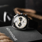 Spinnaker Hull Men's White Retro Chronograph Watch