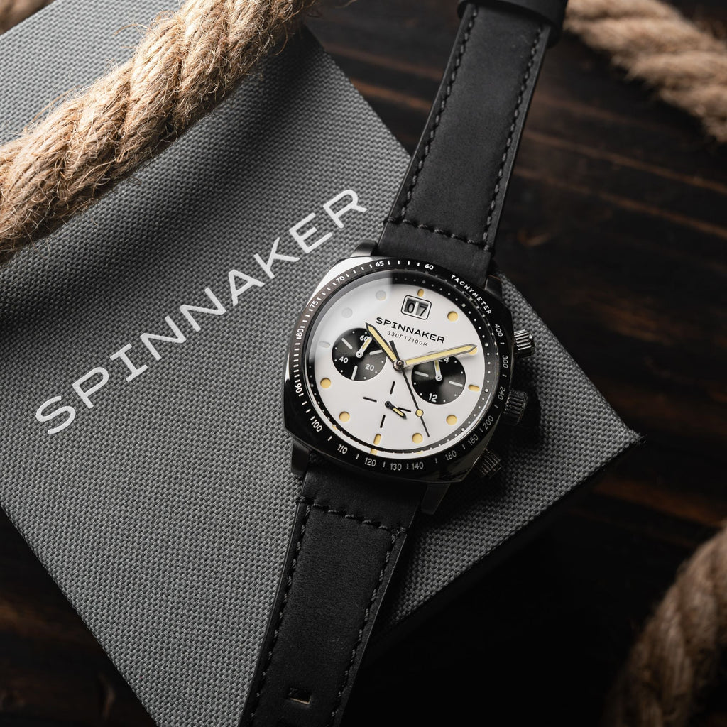Spinnaker Hull Men's White Retro Chronograph Watch