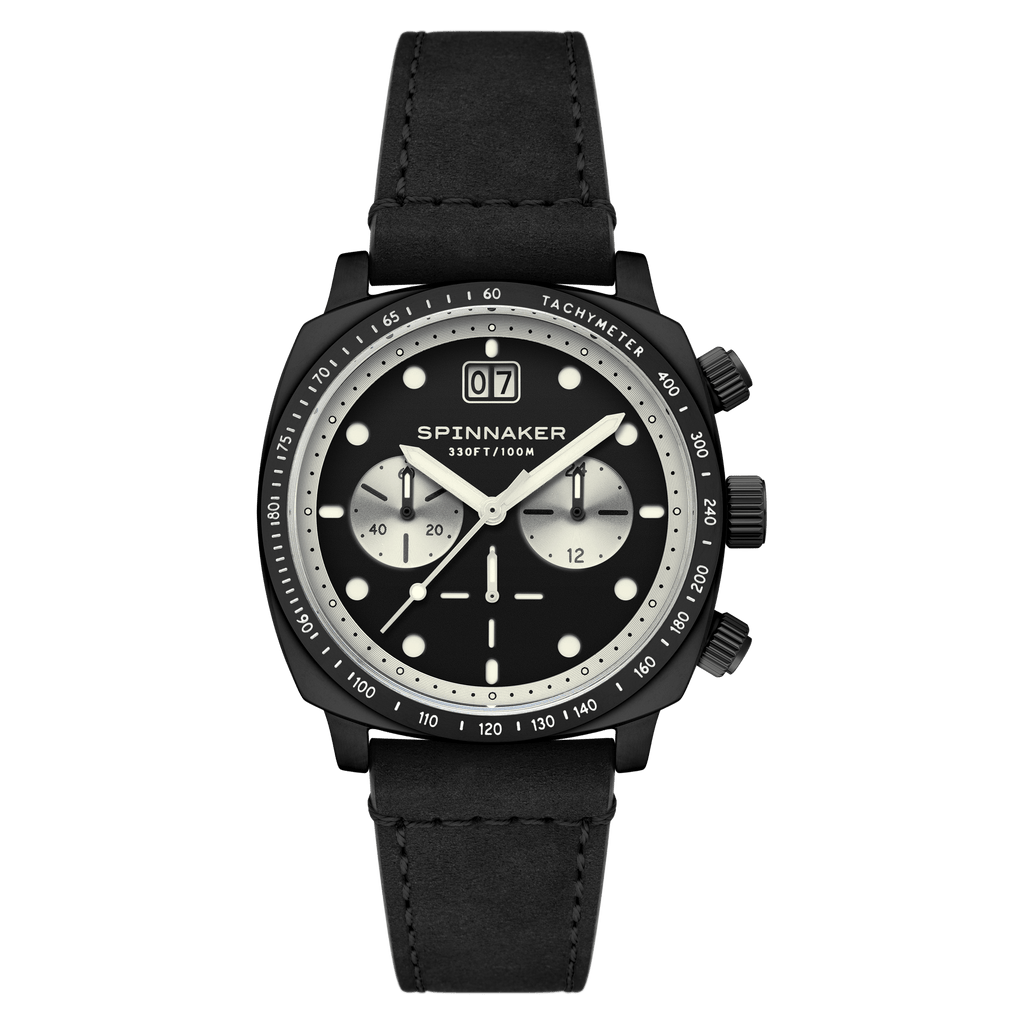 Spinnaker Hull Men's Retro Black Chronograph Watch