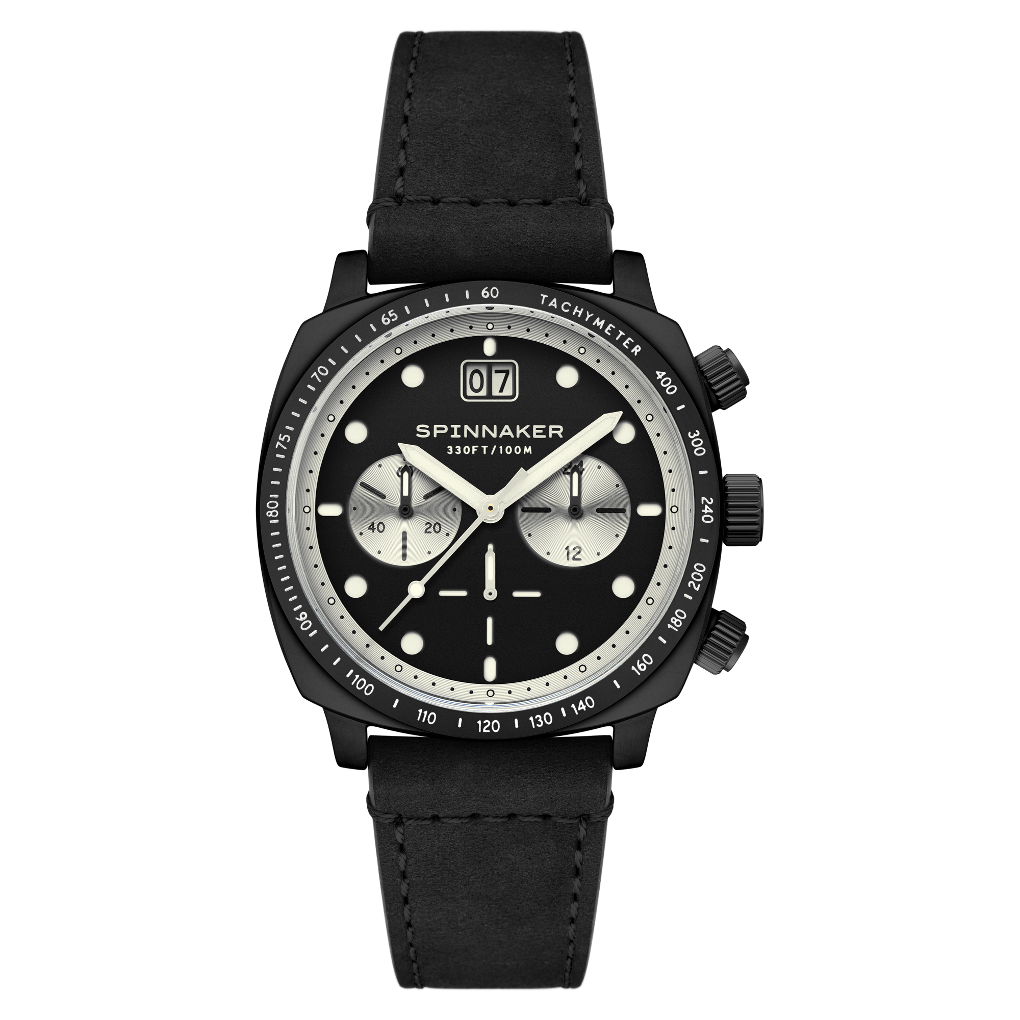 Spinnaker Hull Men's Retro Black Chronograph Watch