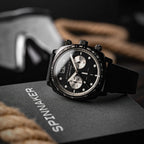 Spinnaker Hull Men's Retro Black Chronograph Watch