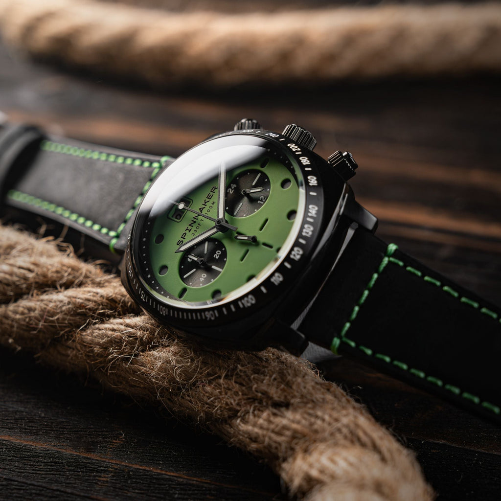 Spinnaker Hull Green Dial Chronograph Men’s Watch