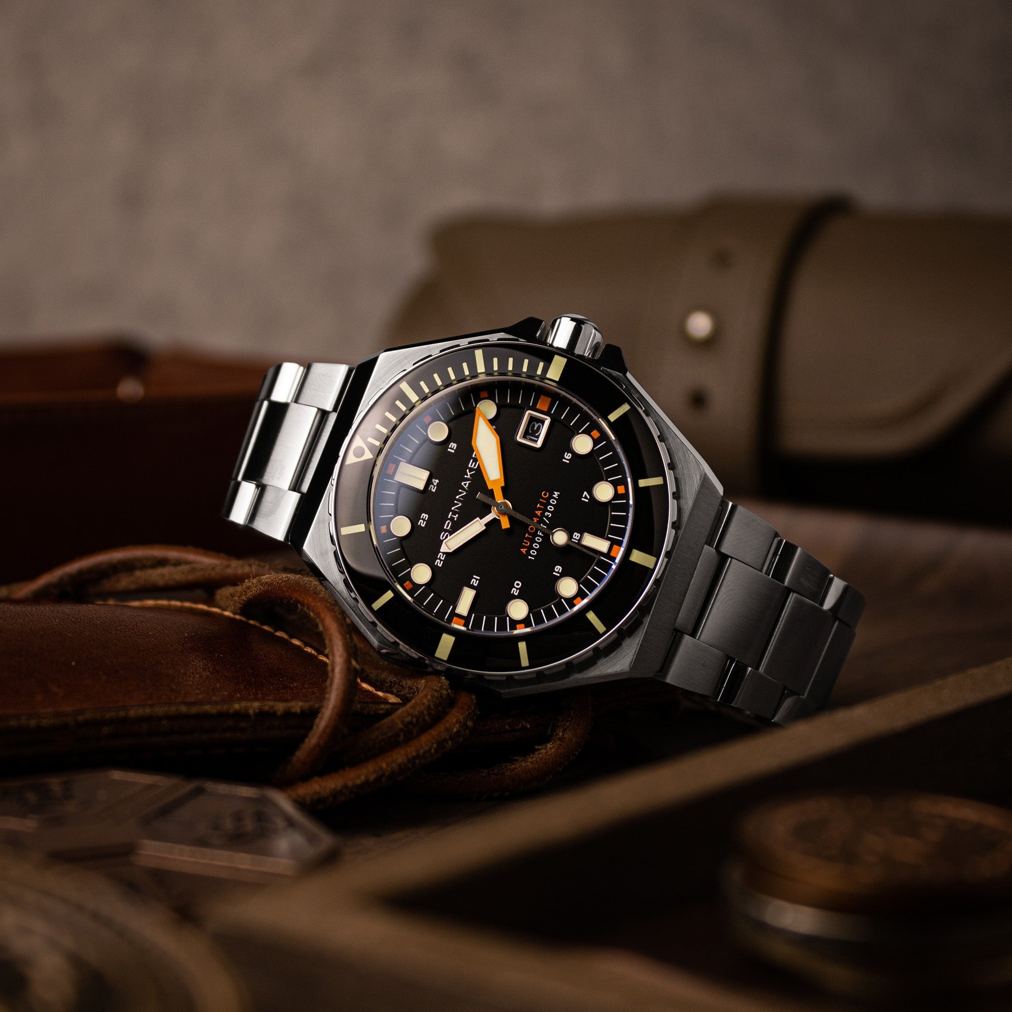 Spinnaker Dumas 300m Black Dial Automatic Men’s Diver Watch