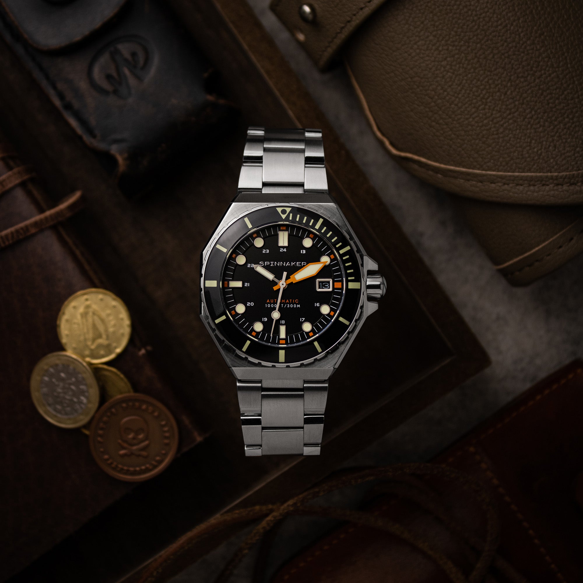 Spinnaker Dumas 300m Black Dial Automatic Men’s Diver Watch