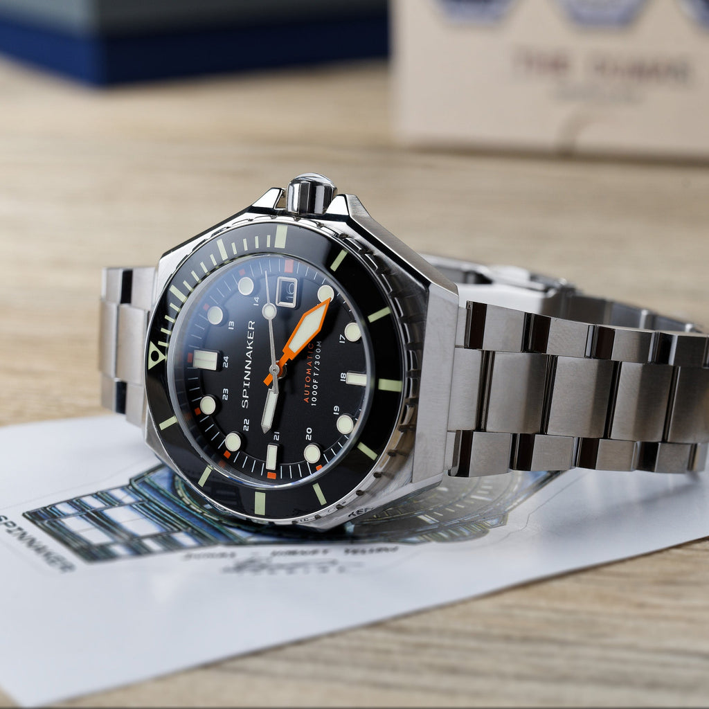 Spinnaker Dumas 300m Black Dial Automatic Men’s Diver Watch