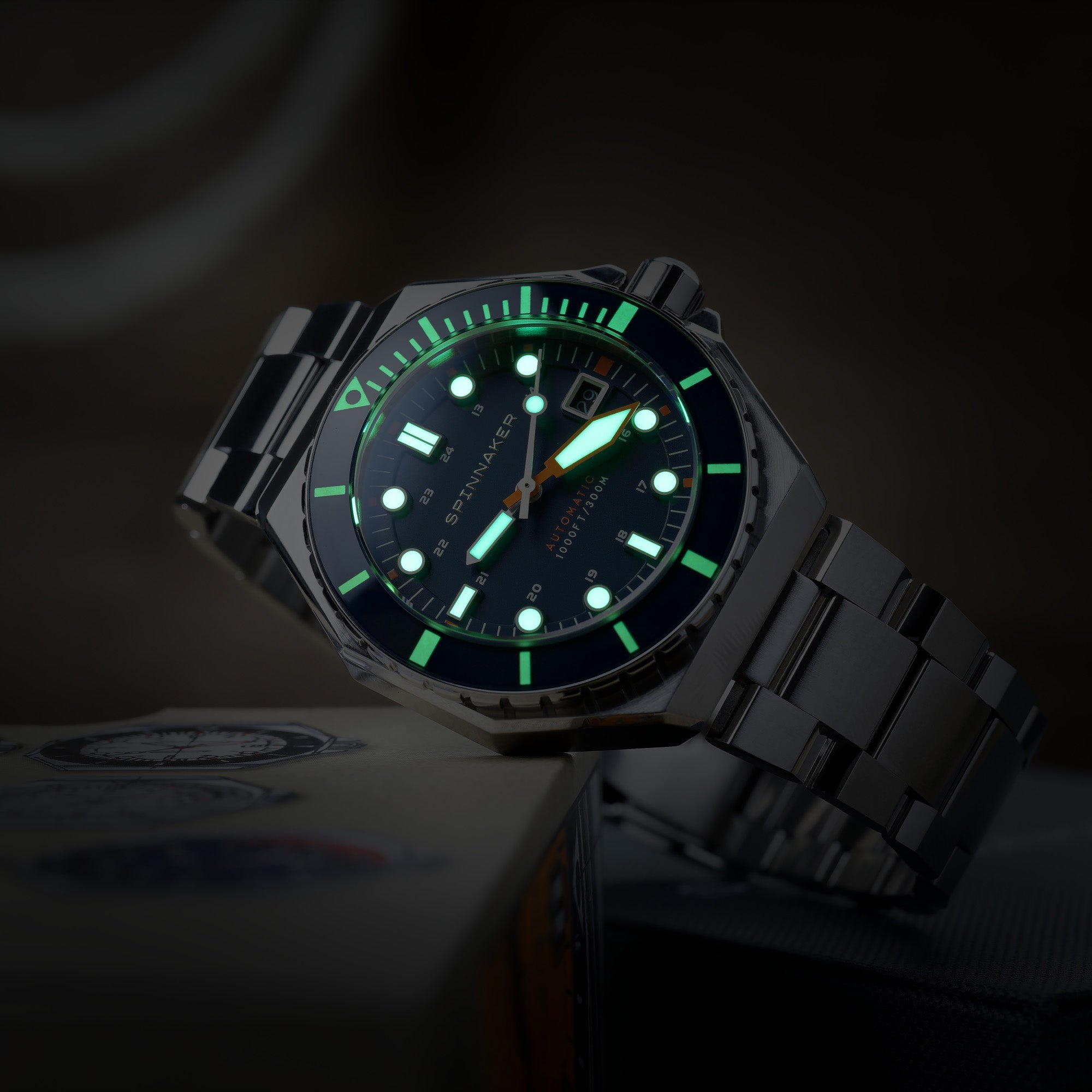 Spinnaker Dumas Men’s 300m Blue Automatic Dive Watch