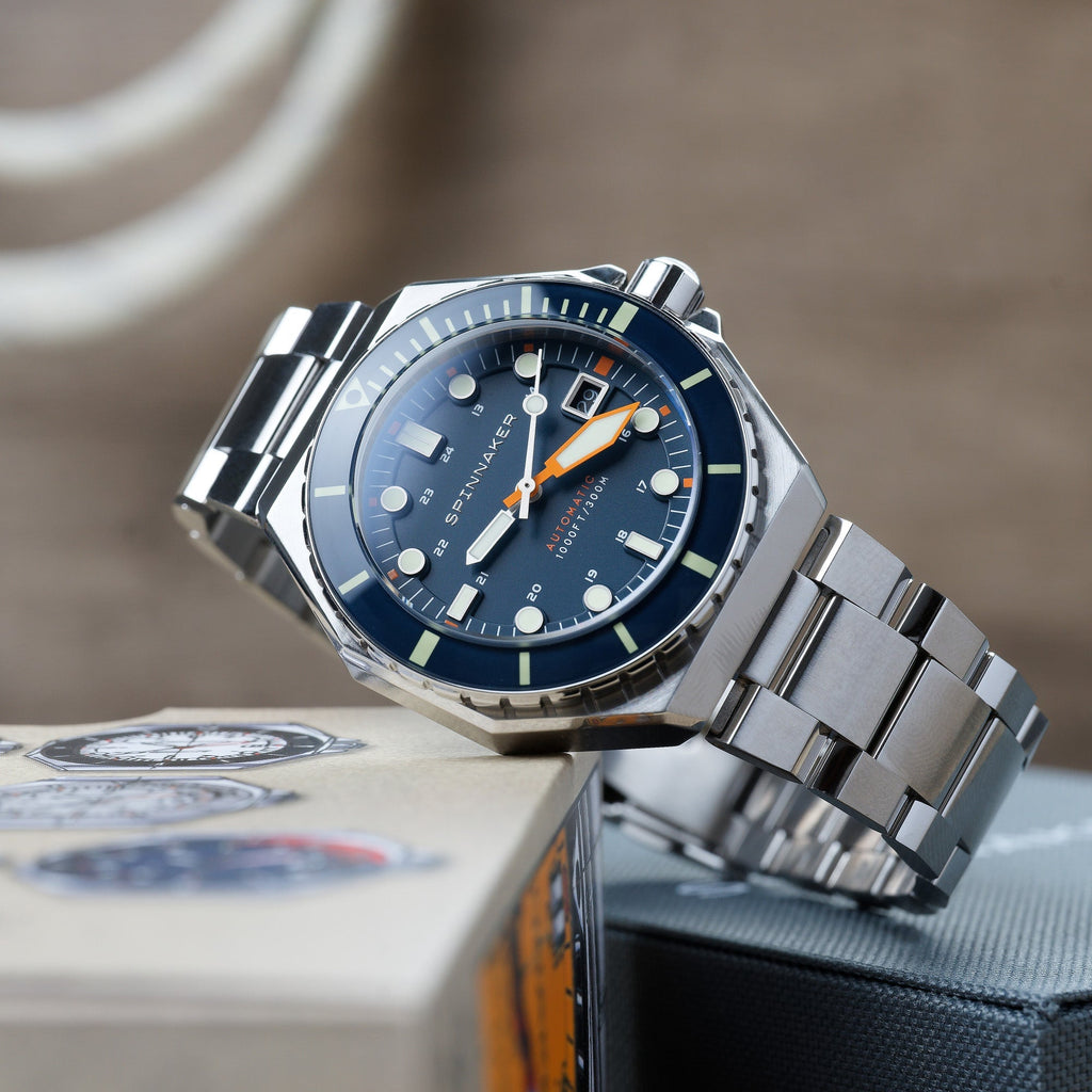 Spinnaker Dumas Men’s 300m Blue Automatic Dive Watch