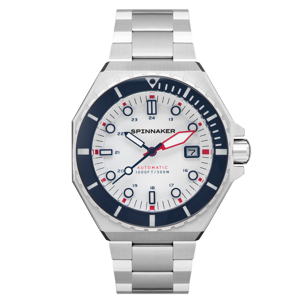Spinnaker Dumas Men’s 300m White Dial Automatic Dive Watch