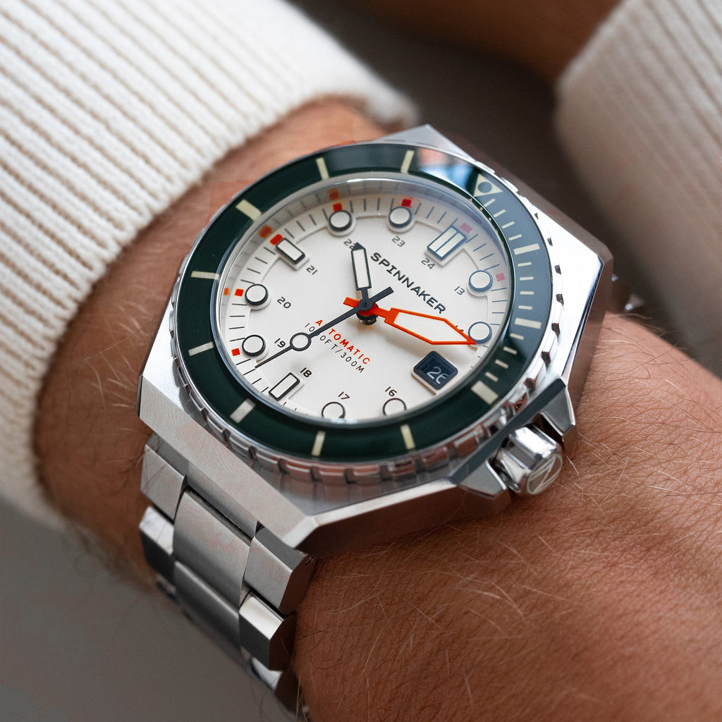 Spinnaker Dumas Men’s 300m White Dial Automatic Dive Watch