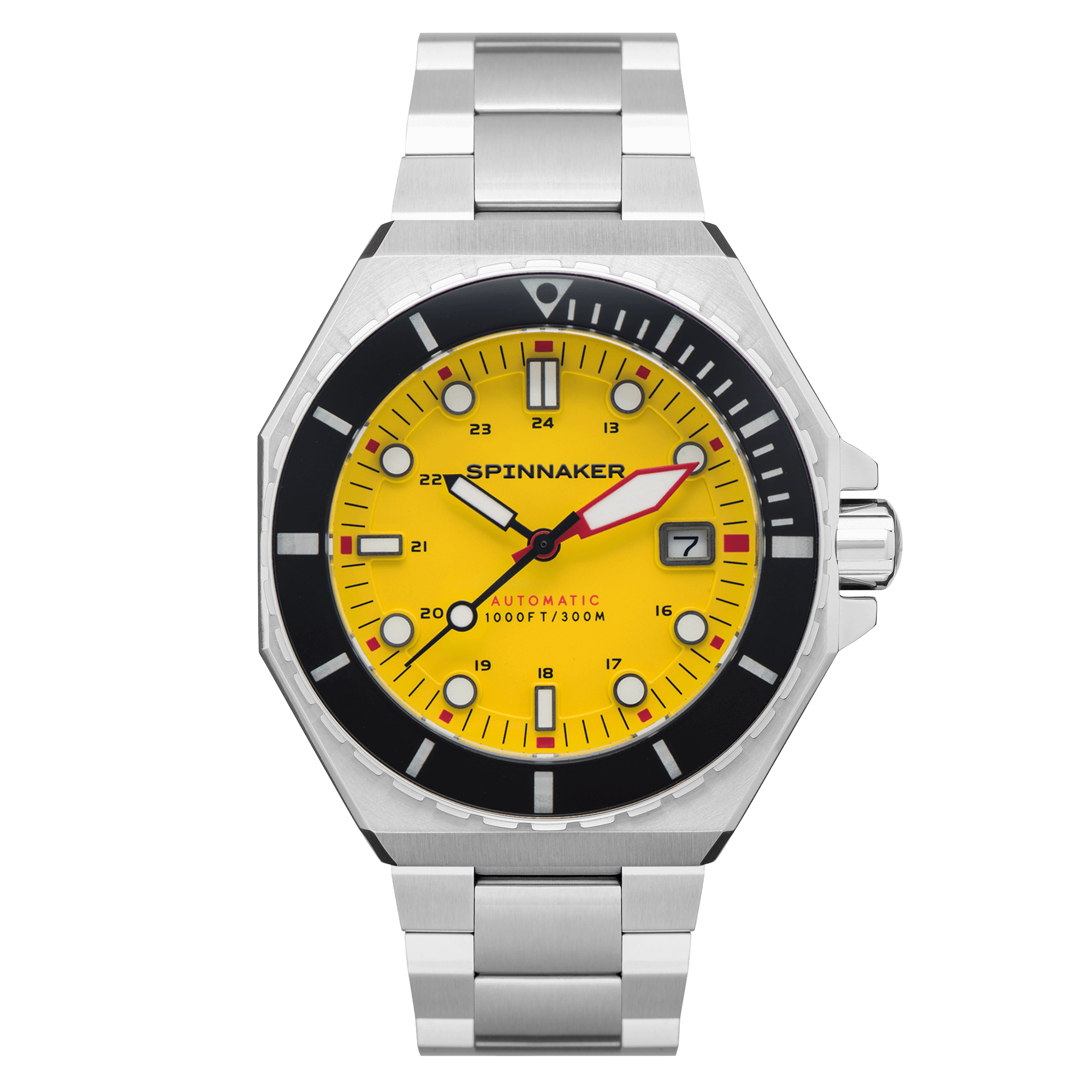 Spinnaker Dumas Men’s 300m Yellow Automatic Dive Watch