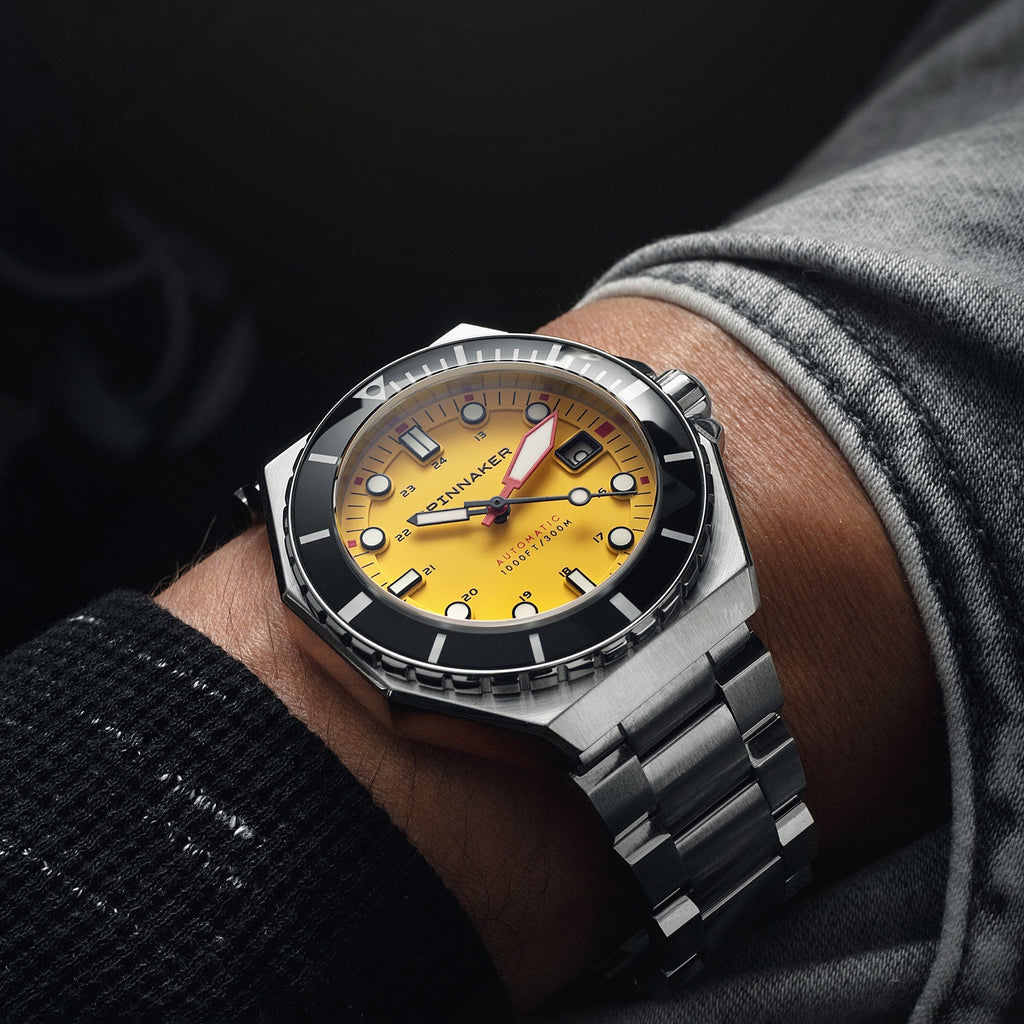 Spinnaker Dumas Men’s 300m Yellow Automatic Dive Watch