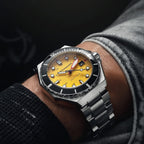 Spinnaker Dumas Men’s 300m Yellow Automatic Dive Watch