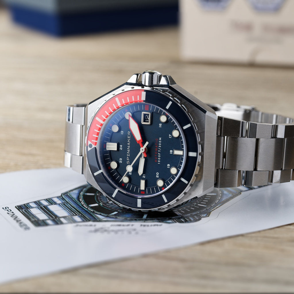 Spinnaker Dumas Men’s Blue 300m Automatic Dive Watch